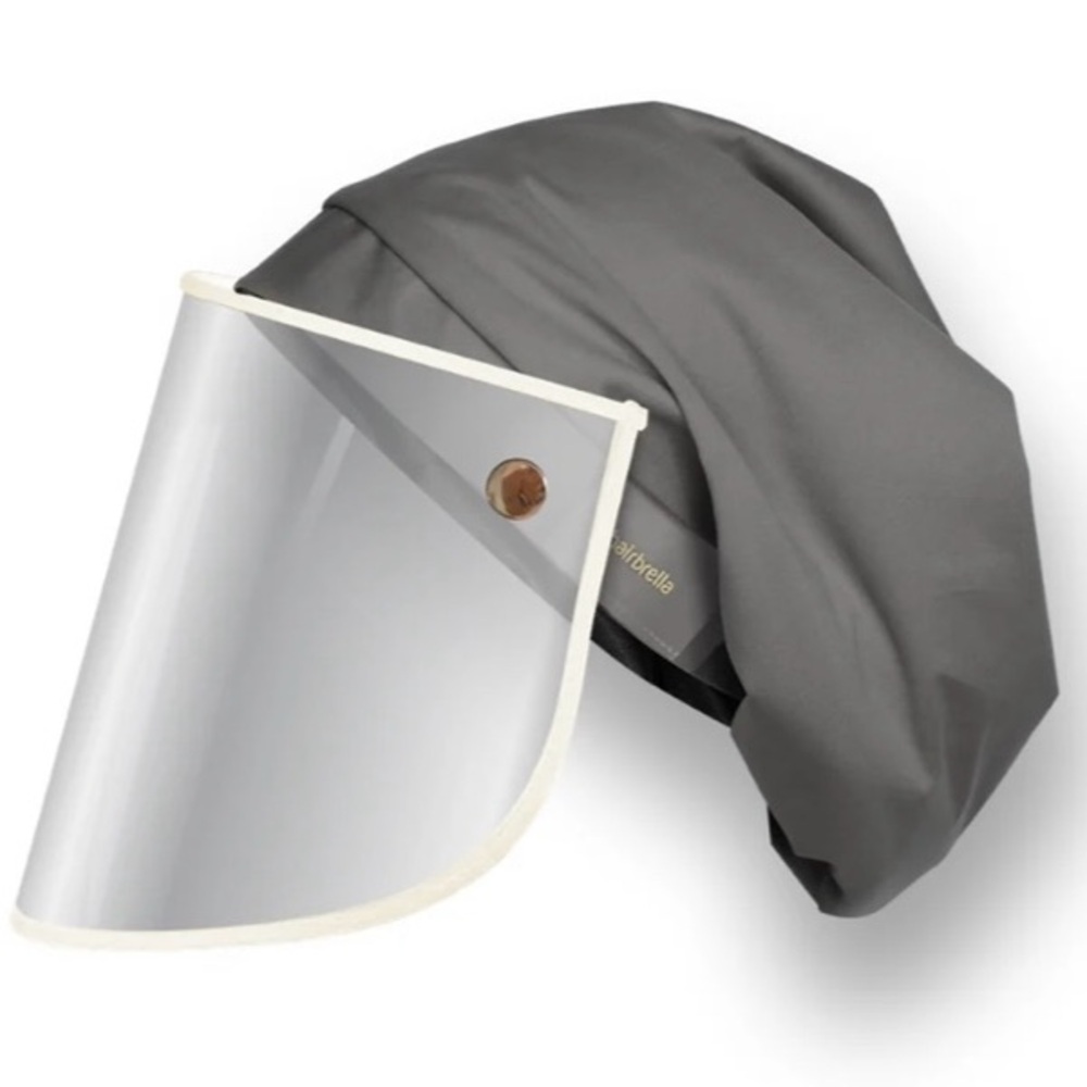 New Hairbrella Pro
Rain Hat & Face Shield black gray blue & red - Picture 4 of 11